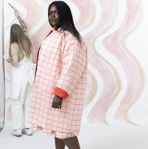 *new* Maggie Jayne reversible organic cotton quilt coat - Picture 3 of 6